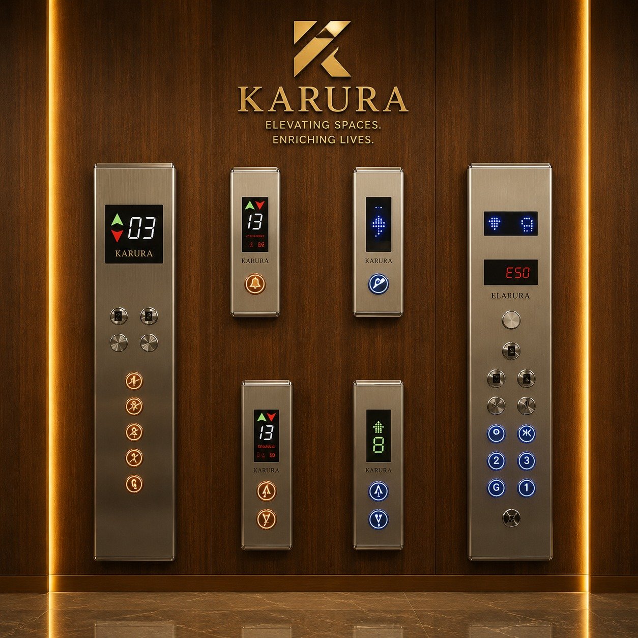 Metallic Gold and Silver Calling Panels