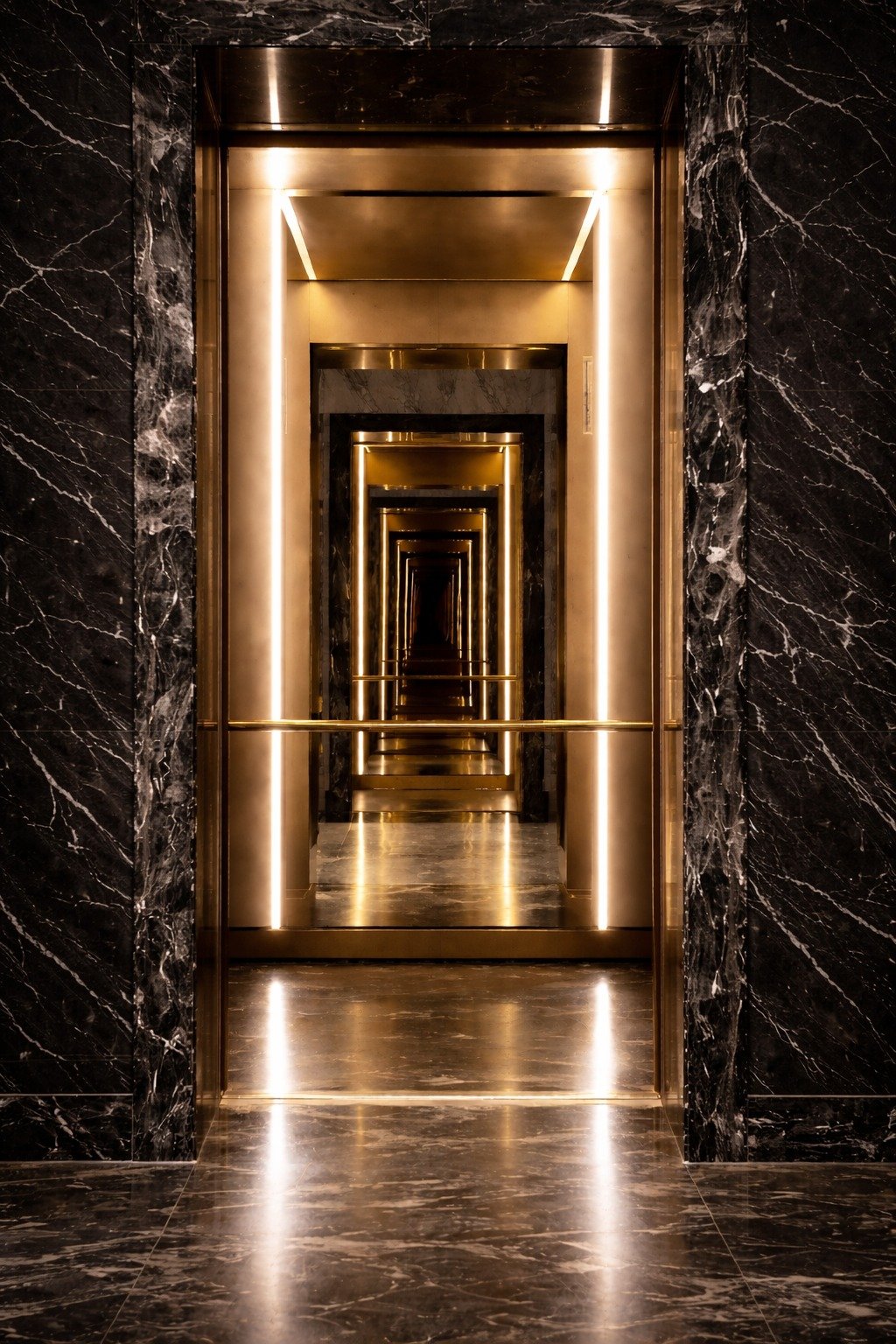 Interior View of Safety Certified Elevator Installation